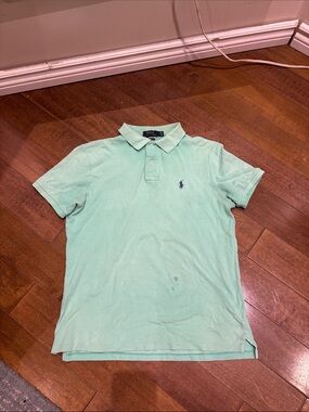 Polo by Ralph Lauren Light Mint Green Polo with Navy Pony